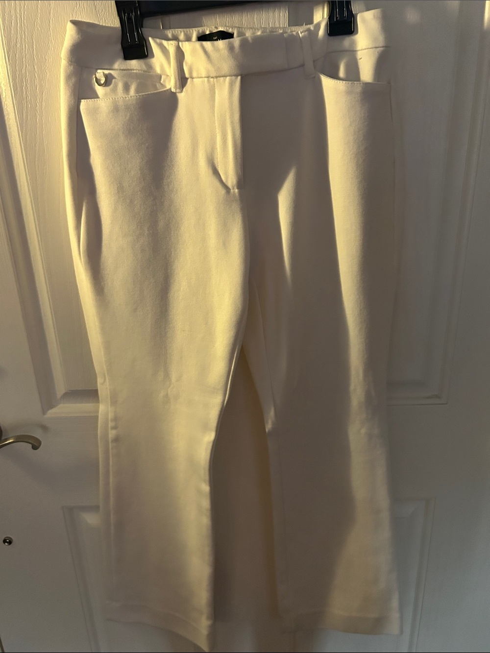 White House Black Market white Boot-Cut Pants 4P